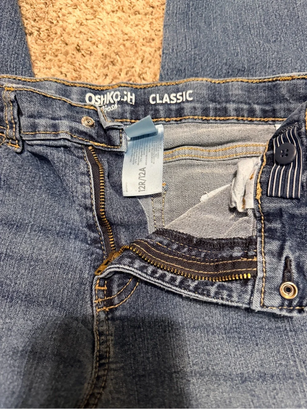 OshKosh B'gosh Boys Straight Leg Jeans - Dark Blue Denim 3 -pk